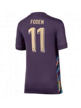 Billige England Phil Foden #11 Bortedrakt Dame EM 2024 Kortermet